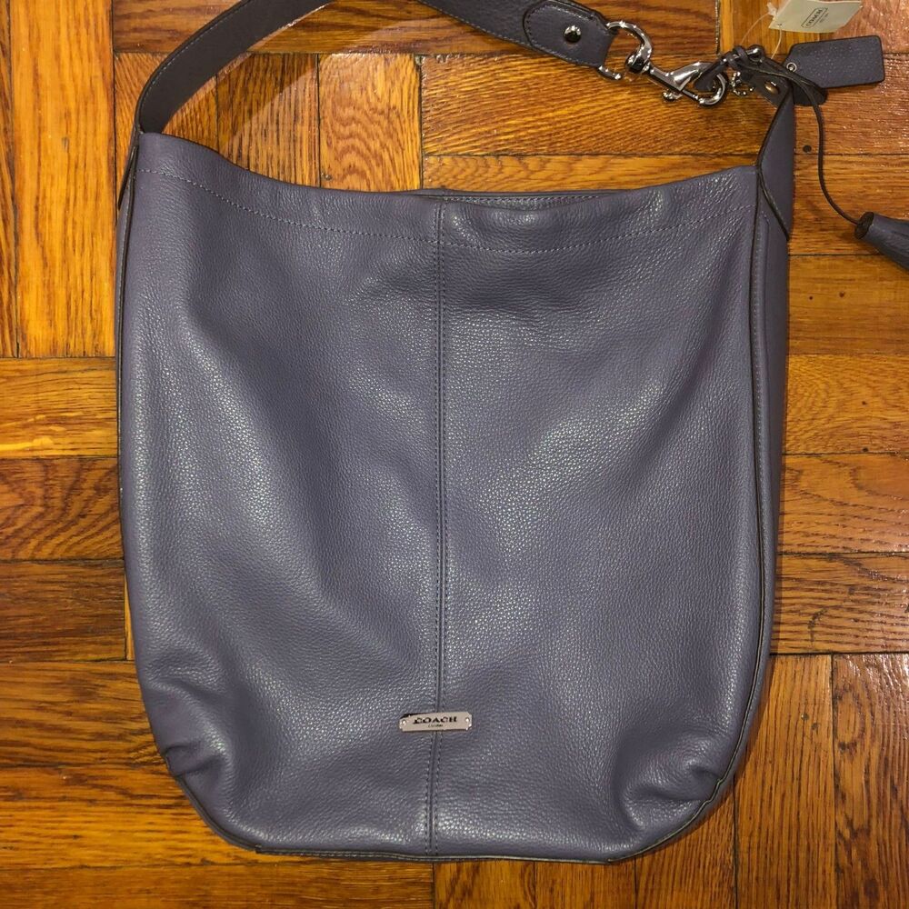 Coach Authentic Leather Purple Shoulder Bag 23309 Tote Bag Brand New With Tags